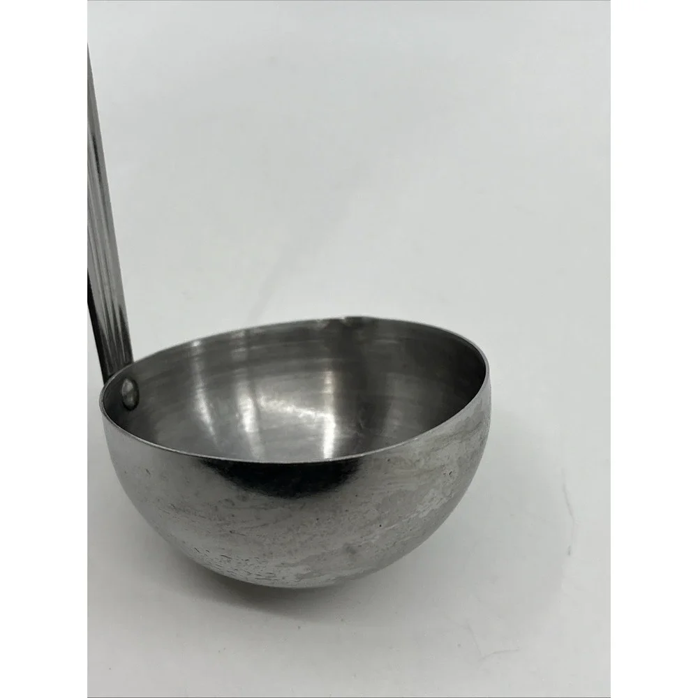 Vintage Imperial Stainless Veri-Sharp Wood Handle Ladle 9